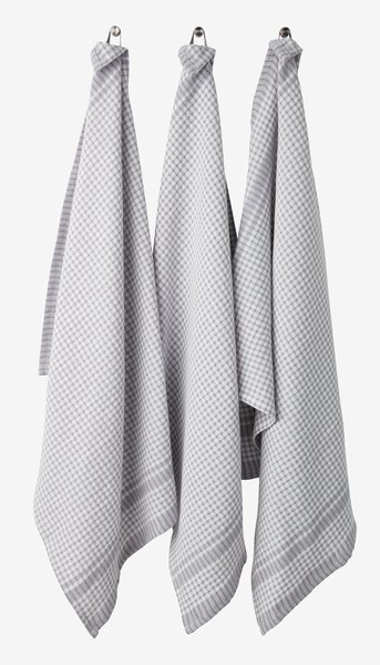 Paño de cocina SANDARVE 50x70 gris 3 unidades