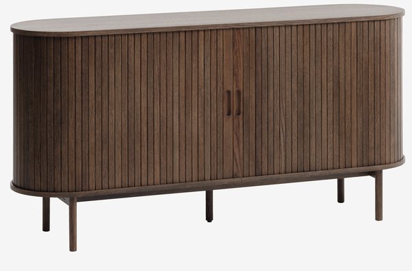 Credenza LYNGVIG 160 cm ante scorrevoli a rullo rovere scuro
