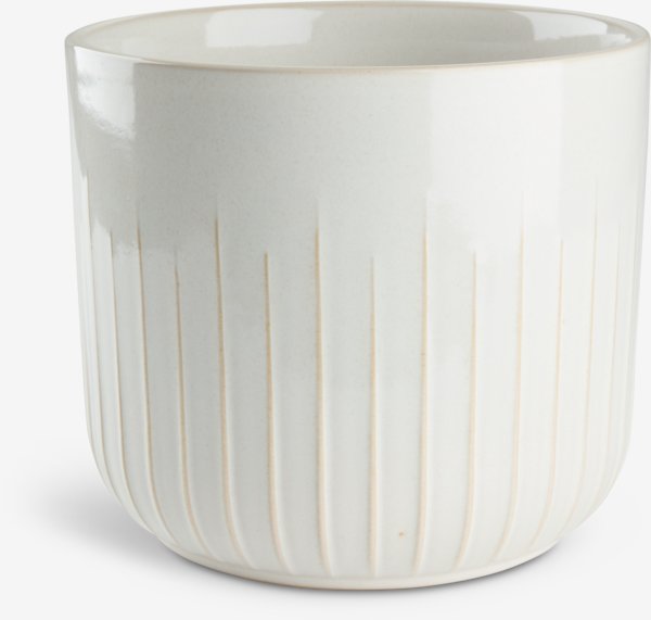 Maceta KNUDSEN Ø20xA18cm blanco