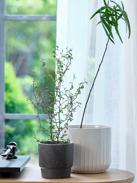 Maceta KNUDSEN Ø20xA18cm blanco