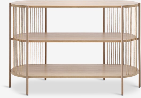 Credenza SNESLEV 2 ripiani color rovere