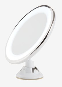 Огледало VEDDIGE с LED Ø20xВ22см бяло